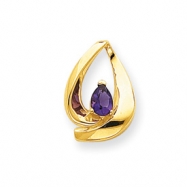 Picture of 14k 7x5mm Pear Amethyst Slide