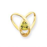 Picture of 14k 7mm Peridot Slide