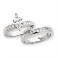 Picture of 14k White Gold AAA Diamond engagement ring