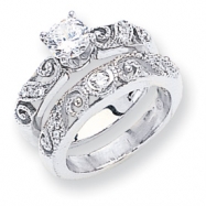 Picture of 14k White Gold A Diamond engagement ring