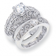 Picture of 14k White Gold A Diamond engagement ring
