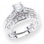Picture of 14k White Gold A Diamond wedding band