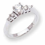 Picture of 14k White Gold A Diamond engagement ring
