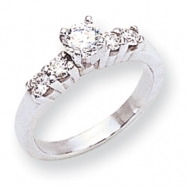 Picture of 14k White Gold A Diamond engagement ring