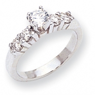Picture of 14k White Gold A Diamond engagement ring
