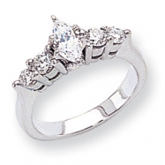 Picture of 14k White Gold A Diamond engagement ring