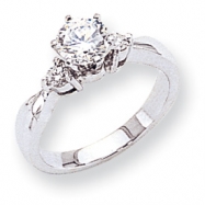 Picture of 14k White Gold A Diamond engagement ring