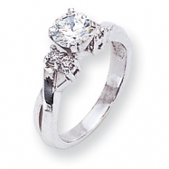 Picture of 14k White Gold A Diamond engagement ring