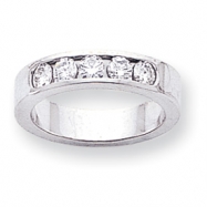 Picture of 14k White Gold A Diamond channel band