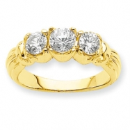 Picture of 14k A Diamond three stone ring