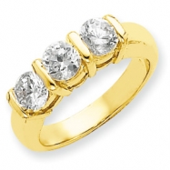 Picture of 14k A Diamond three stone ring