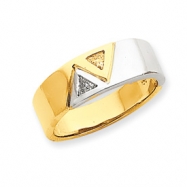 Picture of 14k Two-tone AAA Diamond men's band