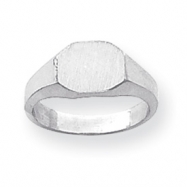 Picture of 14k White Gold Child's Signet Ring