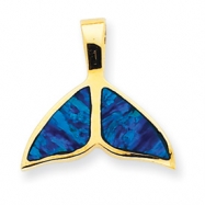 Picture of 14k Created Opal Whale Tail Slide