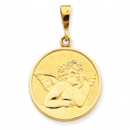 Picture of 14k Polished & Satin Angel Pendant