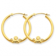 Picture of 10k ANGEL HOOP EARRINGS