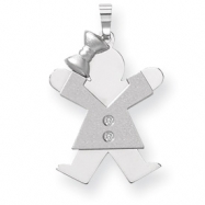 Picture of 14k A Diamond kid pendant