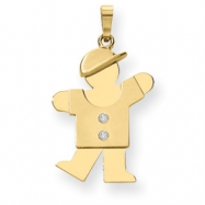 Picture of 14k A Diamond kid pendant