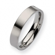Picture of Titanium 5mm Brushed Flat Wedding Band ring