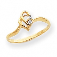 Picture of 14k A Diamond heart ring
