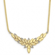 Picture of 14k Two-Tone 18in Solid Polished Diamond-cut Open-Back Fancy Necklace chain