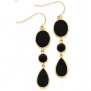 Picture of 14k Onyx Geometric Dangle Earrings