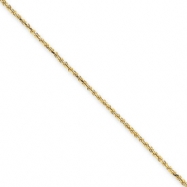 Picture of 14k 1.2mm Solid D/C Machine-Made with Lobster Rope Chain anklet
