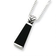 Picture of Sterling Silver Onyx Pendant w/Chain chain