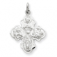 Picture of Sterling Silver Satin 4-way Medal