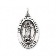 Picture of Sterling Silver Our Lady of Guadalpue Medal