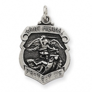 Picture of Sterling Silver St. Michael Badge Medal