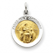 Picture of Sterling Silver & Vermeil Holy Communion Medal