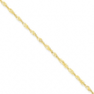 Picture of 10k 1.70mm Singapore Chain anklet