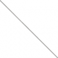 Picture of 10k White Gold .90mm Box Chain anklet
