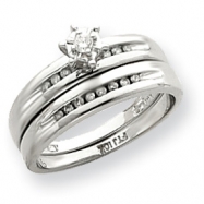 Picture of 10k White Gold Diamond Engagement