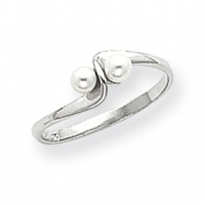Picture of 14k White Gold 3mm Pearl Ring