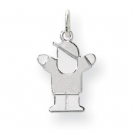 Picture of 14k White Gold Mini Boy Charm