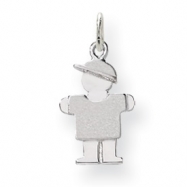 Picture of 14k White Gold Mini Boy Charm