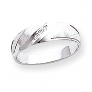 Picture of 14k White Gold AA Quality Trio Mens Wedding Band ring