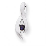Picture of 14k White Gold 3mm Amethyst pendant