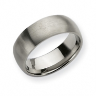 Picture of Titanium Brushed Comfort Fit Domed 8mm Wedding Band ring