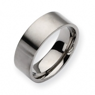 Picture of Titanium Brushed Flat 8mm Wedding Band ring