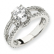 Picture of 14k White Gold A Diamond engagement ring