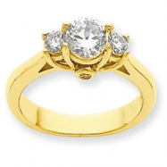Picture of 14k AA Diamond three stone ring