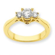 Picture of 14k AA Diamond three stone ring