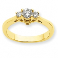 Picture of 14k AA Diamond three stone ring