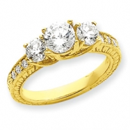 Picture of 14k AA Diamond three stone ring