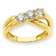 Picture of 14k AA Diamond three stone ring