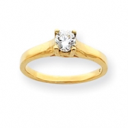 Picture of 14k A Diamond solitaire ring