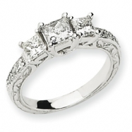 Picture of 14k White Gold AA Diamond engagement ring